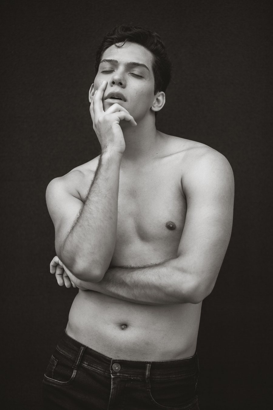 Bruno DiSanto, black and white editorial portrait
